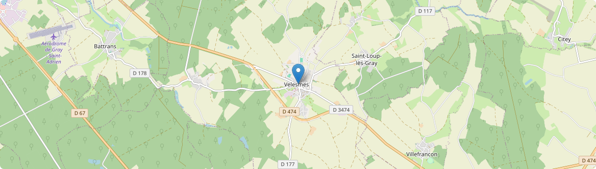 Velesmes-Échevanne - Carte
