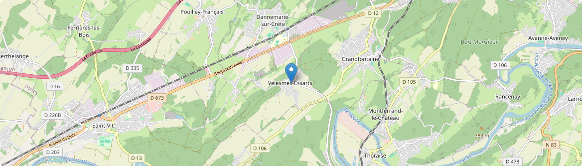 Velesmes-Essarts - Carte