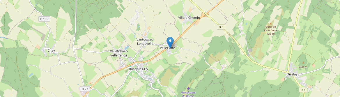 Velleclaire - Carte