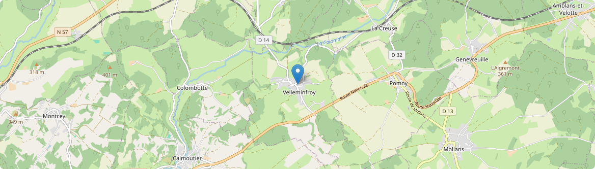 Velleminfroy - Carte
