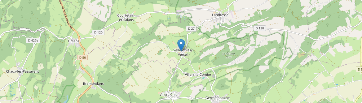 Vellerot-lès-Vercel - Carte