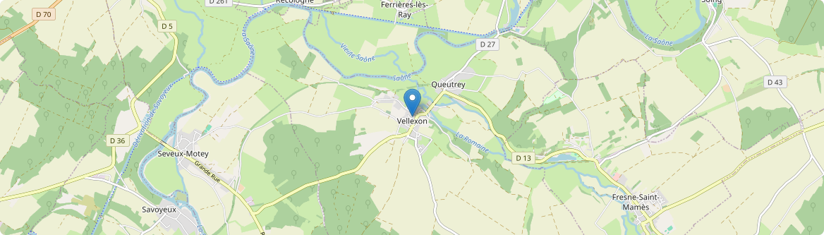 Vellexon-Queutrey-et-Vaudey - Carte
