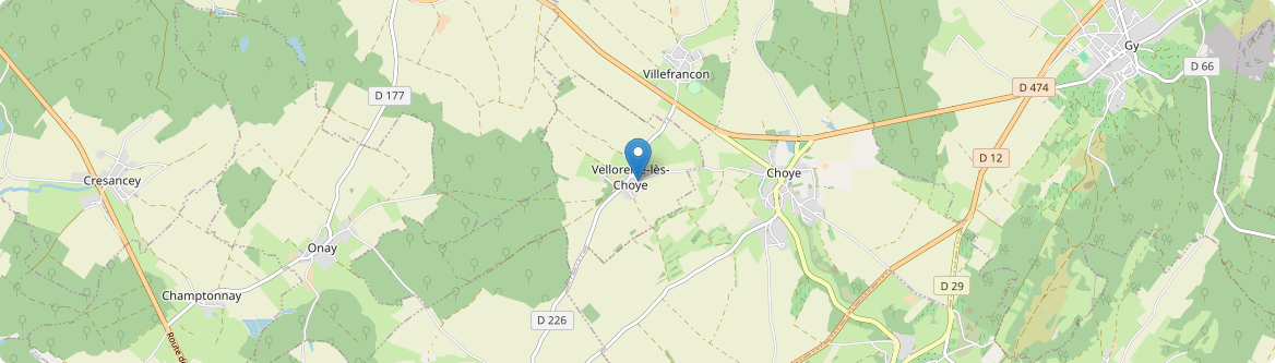 Velloreille-lès-Choye - Carte