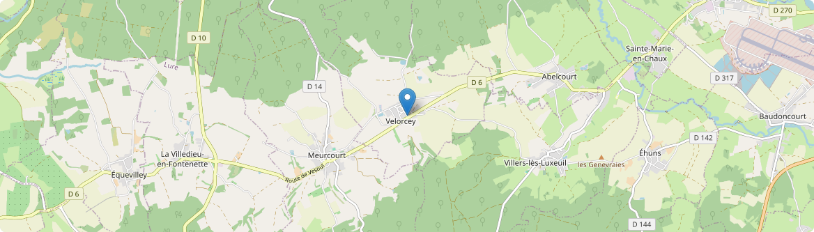 Velorcey - Carte