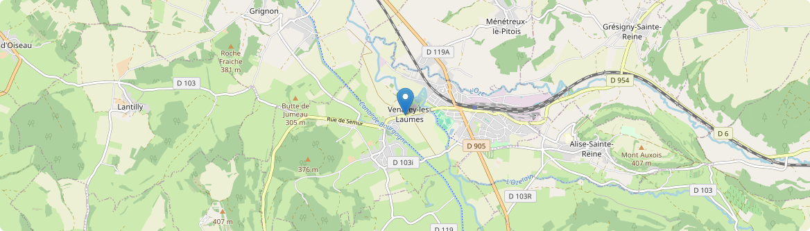 Venarey-les-Laumes - Carte