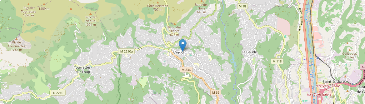 Vence - Carte