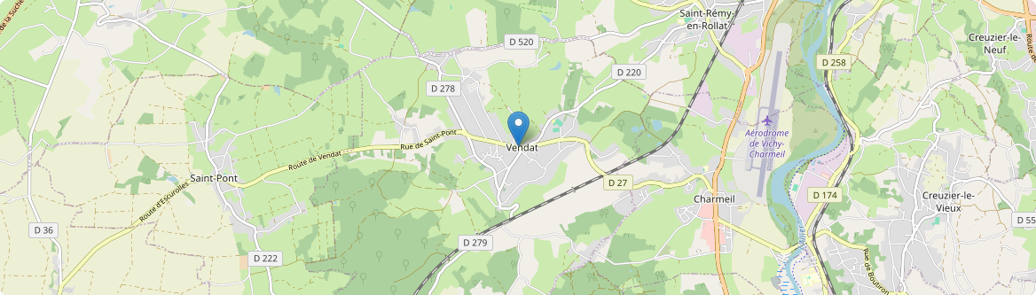Vendat - Carte
