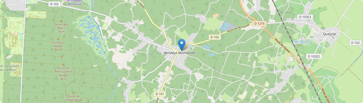 Vendays-Montalivet - Carte