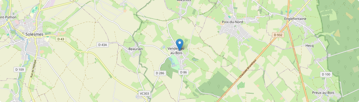 Vendegies-au-Bois - Carte