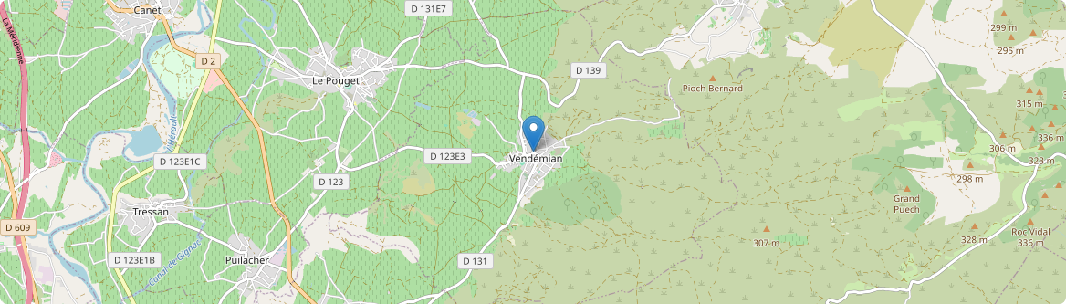Vendémian - Carte