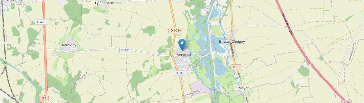 Vendeuil - Carte