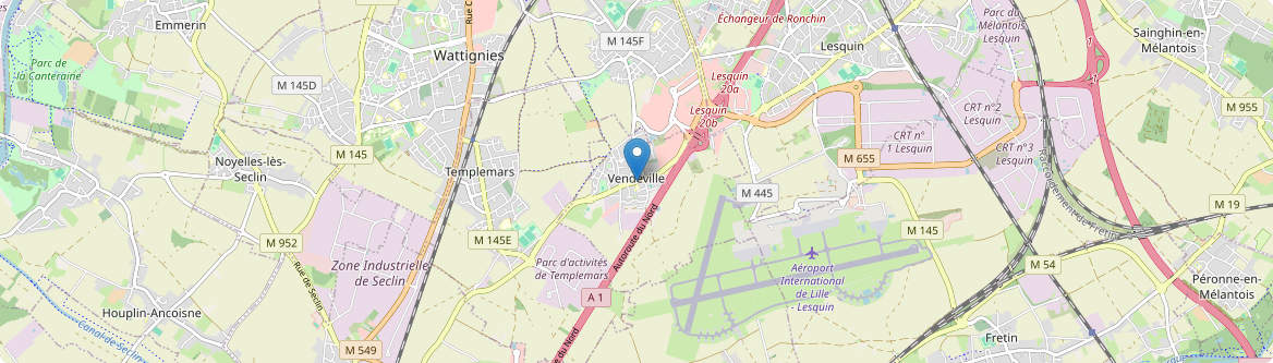 Vendeville - Carte