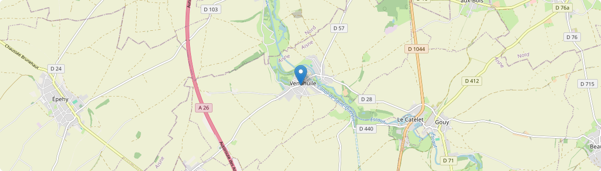 Vendhuile - Carte