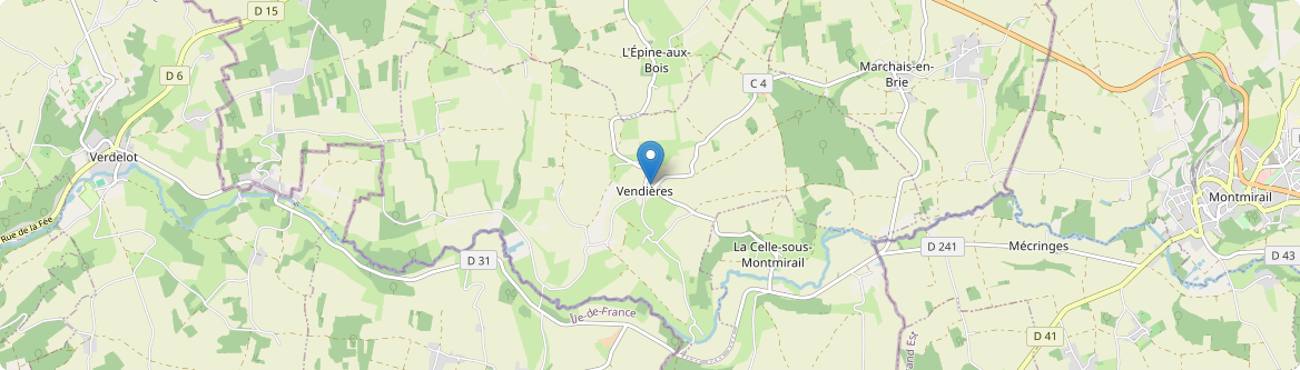 Vendières - Carte