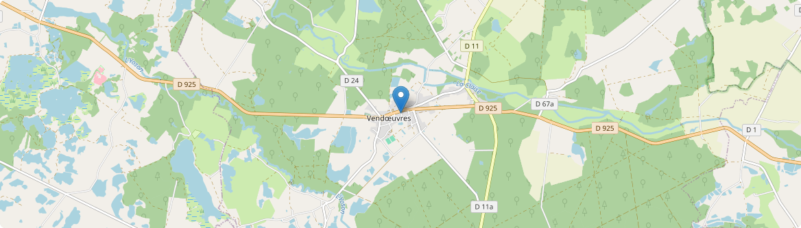 Vendœuvres - Carte