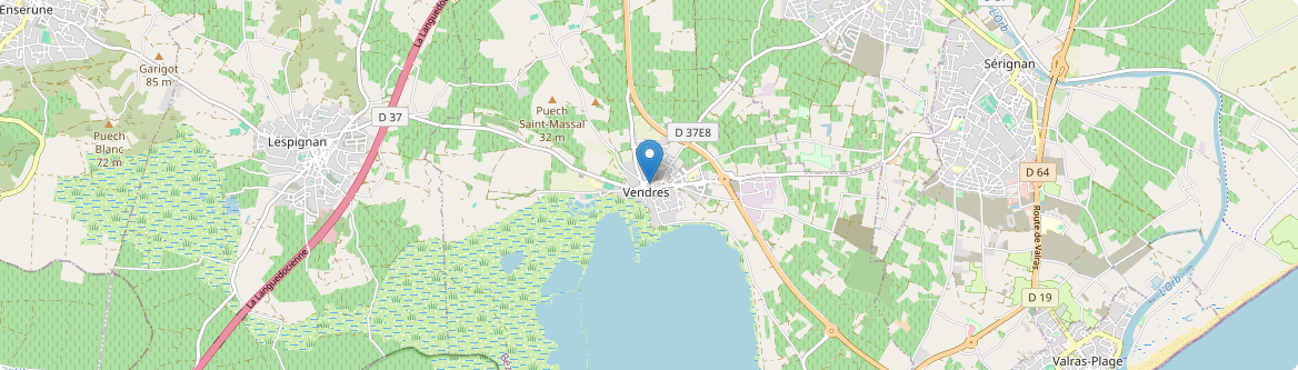 Vendres - Carte