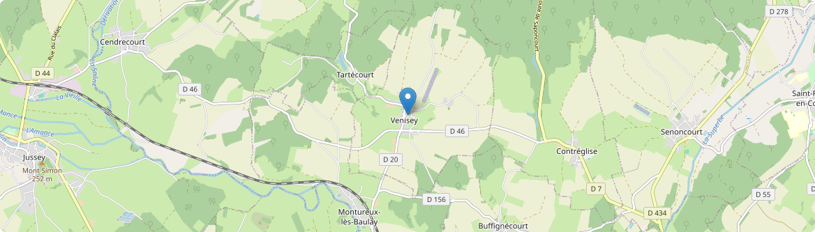 Venisey - Carte