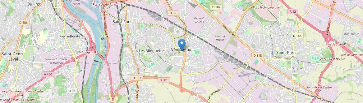 Vénissieux - Carte