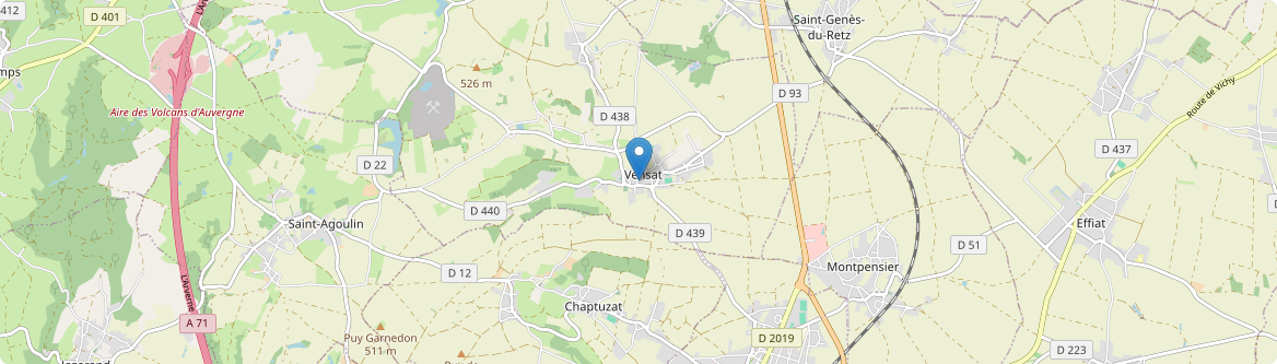 Vensat - Carte