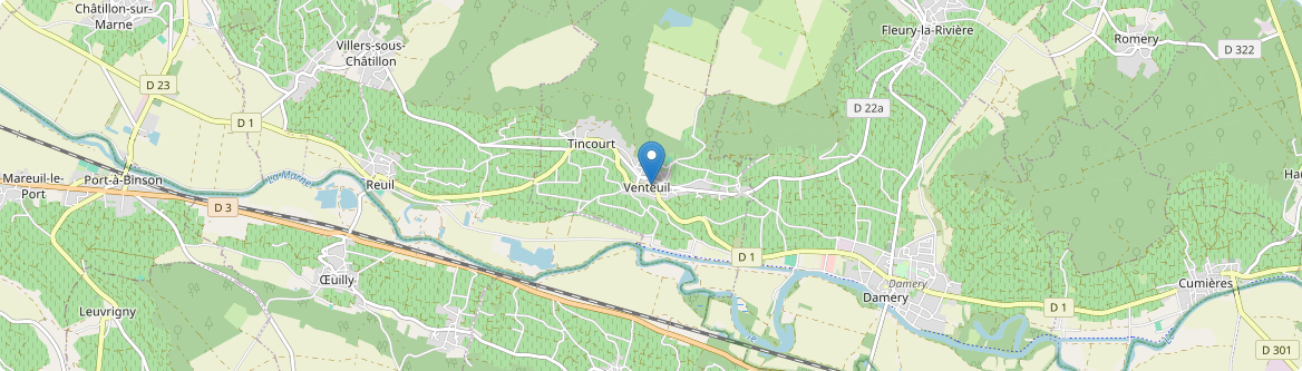 Venteuil - Carte