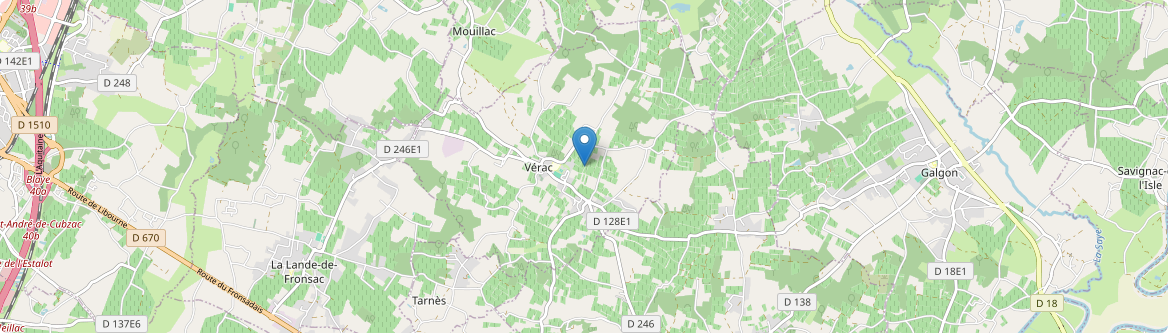 Vérac - Carte