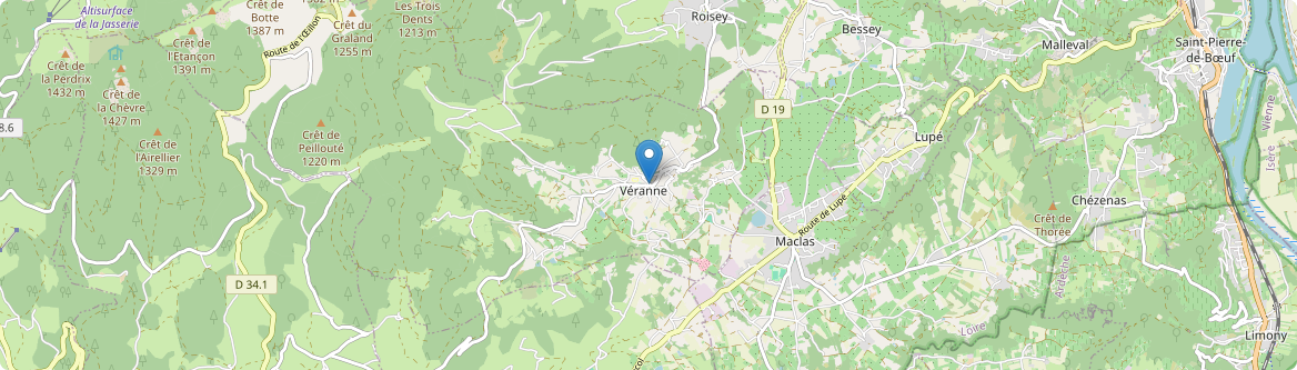 Véranne - Carte