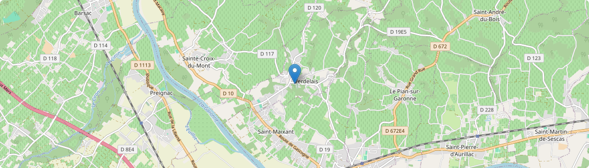 Verdelais - Carte