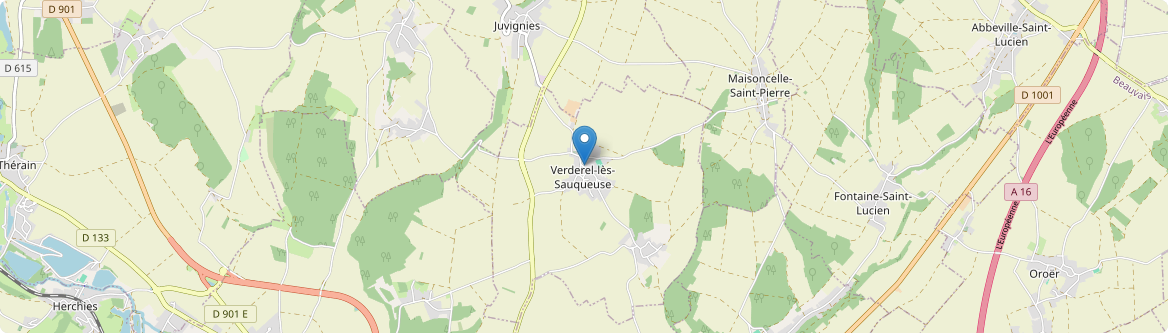 Verderel-lès-Sauqueuse - Carte