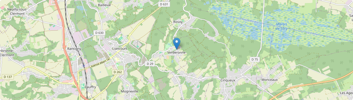 Verderonne - Carte