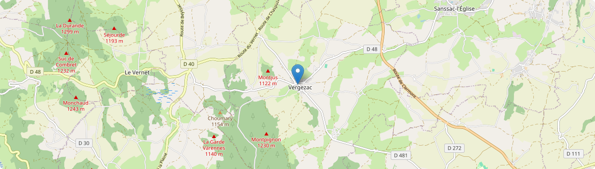 Vergezac - Carte