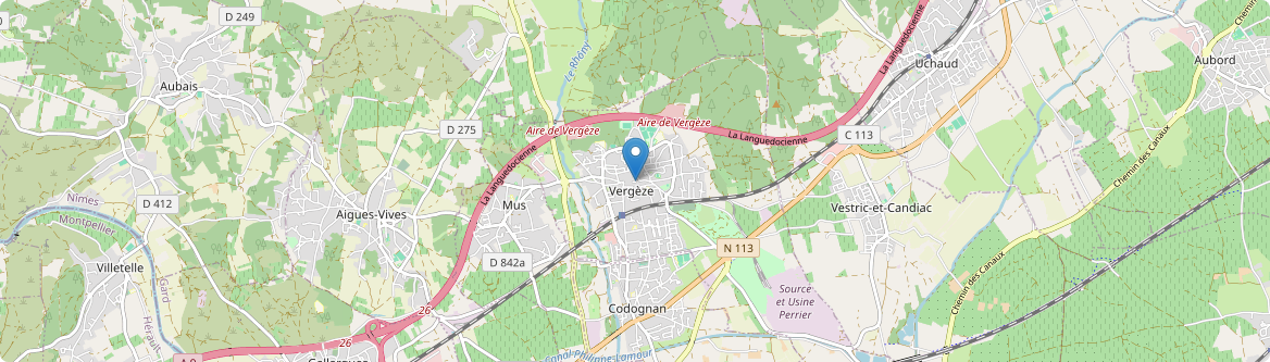Vergèze - Carte