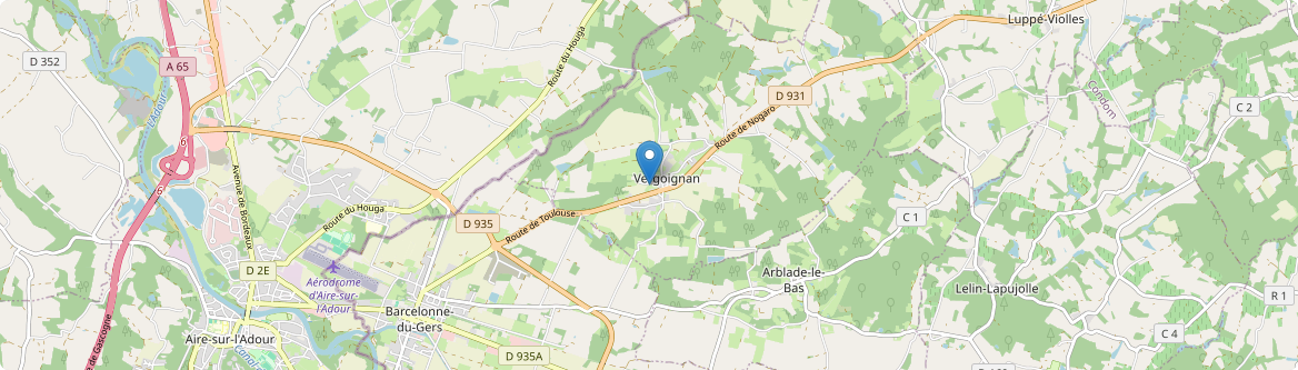 Vergoignan - Carte