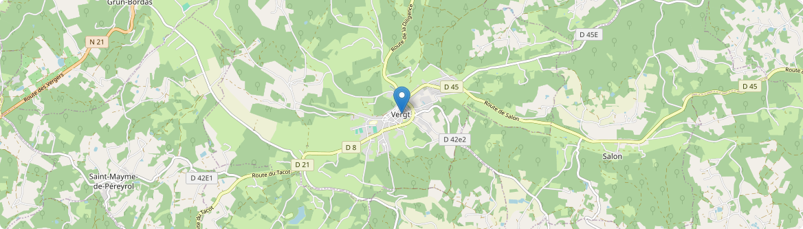 Vergt - Carte