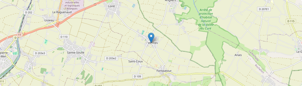 Vérines - Carte