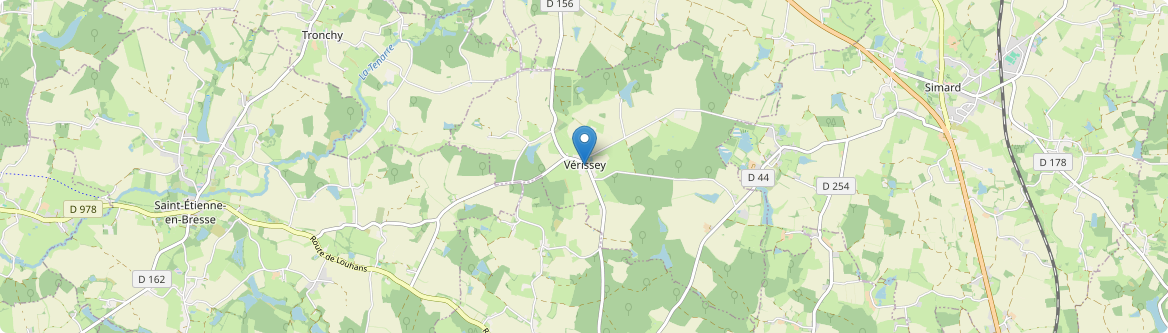 Vérissey - Carte