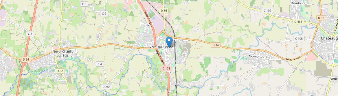 Vern-sur-Seiche - Carte