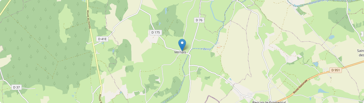 Vernais - Carte
