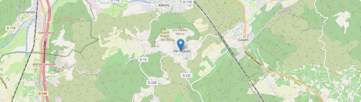 Vernègues - Carte
