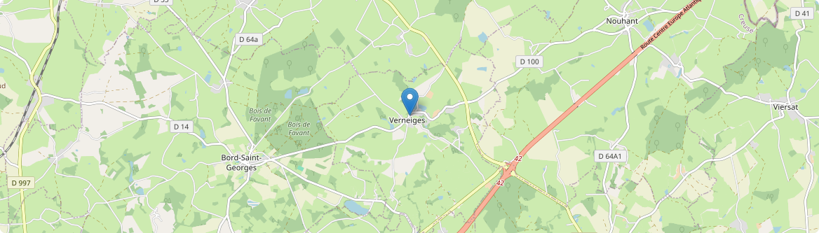 Verneiges - Carte