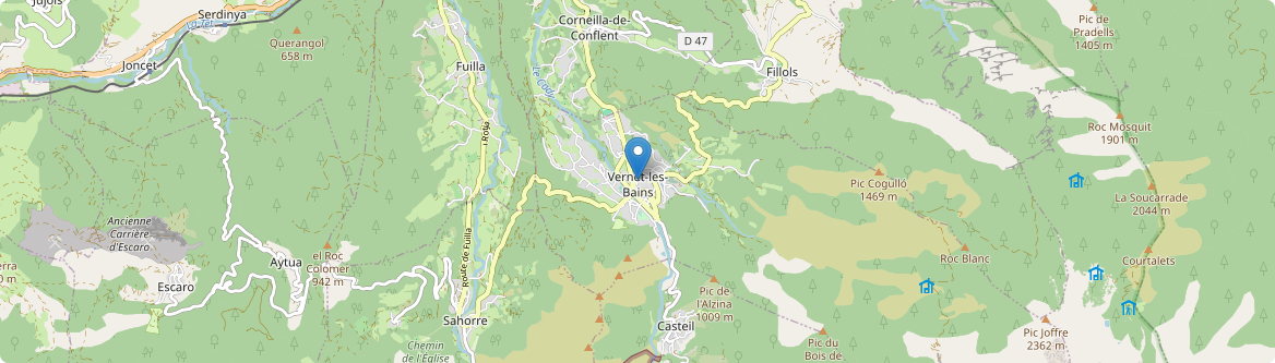 Vernet-les-Bains - Carte