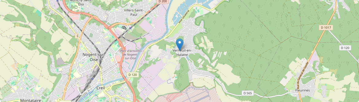 Verneuil-en-Halatte - Carte