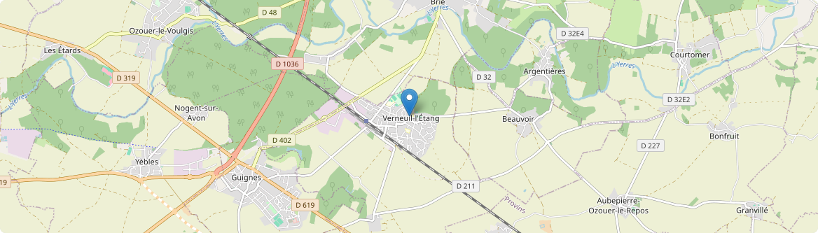 Verneuil-l'Étang - Carte
