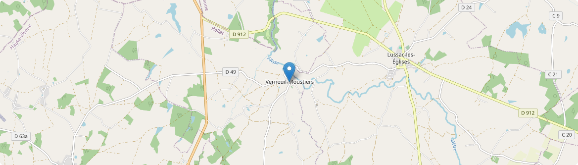 Verneuil-Moustiers - Carte