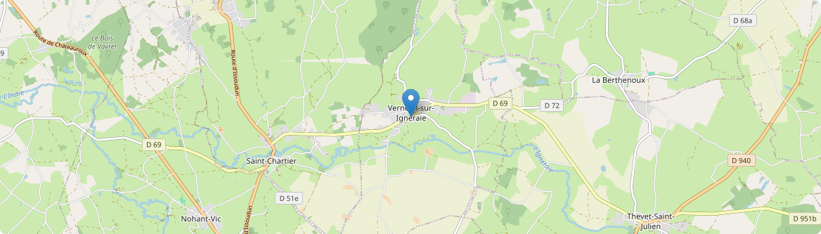 Verneuil-sur-Igneraie - Carte