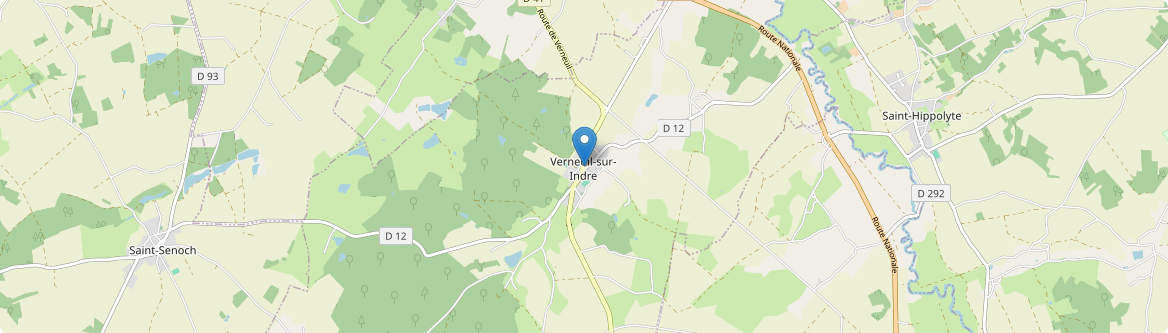 Verneuil-sur-Indre - Carte