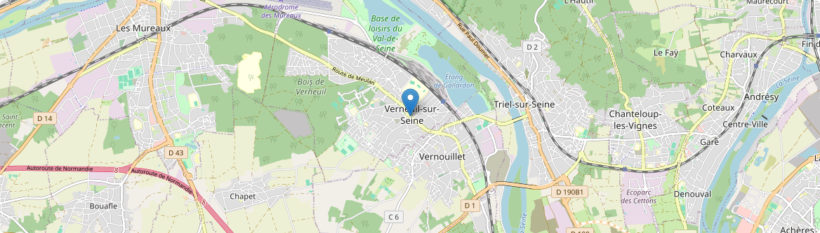 Verneuil-sur-Seine - Carte