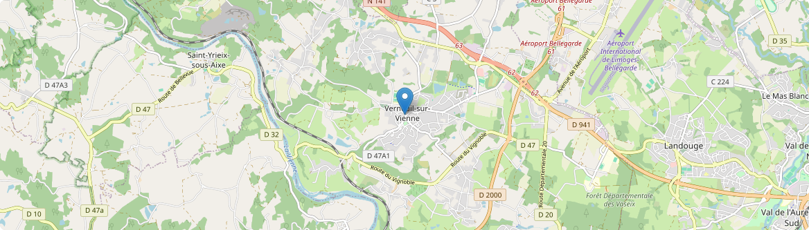 Verneuil-sur-Vienne - Carte