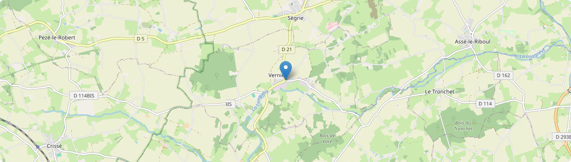 Vernie - Carte