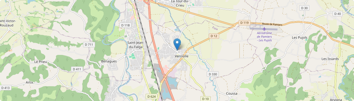 Verniolle - Carte
