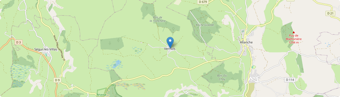 Vernols - Carte